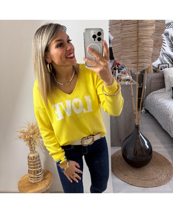 PULL MÉDARD - JAUNE