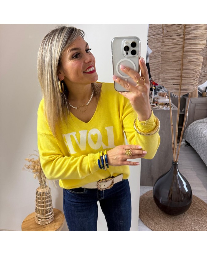 PULL MÉDARD - JAUNE