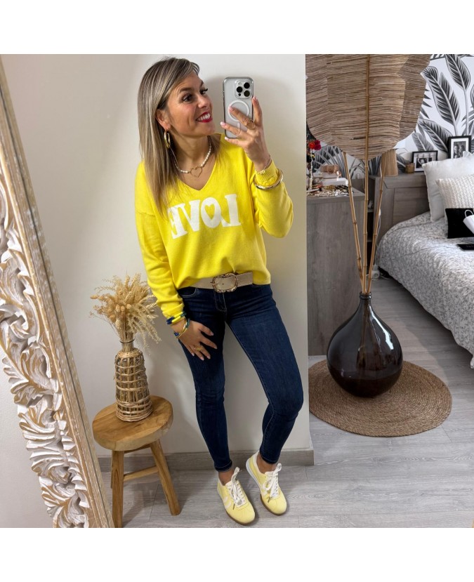 PULL MÉDARD - JAUNE