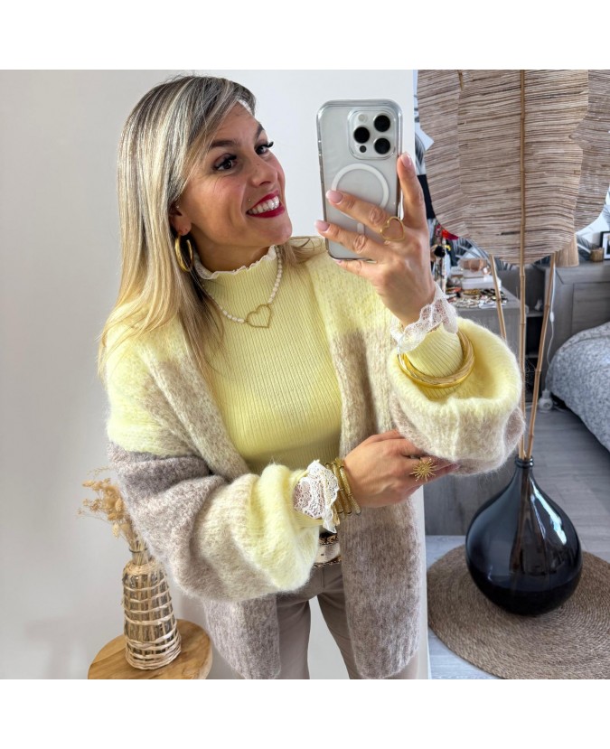 GILET VANNESSA - JAUNE