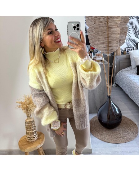 GILET VANNESSA - JAUNE