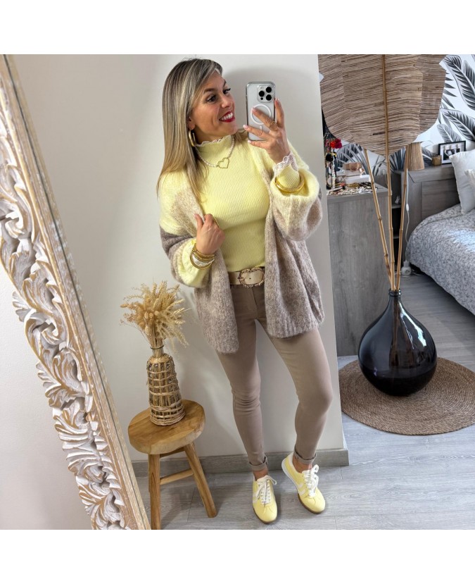 GILET VANNESSA - JAUNE