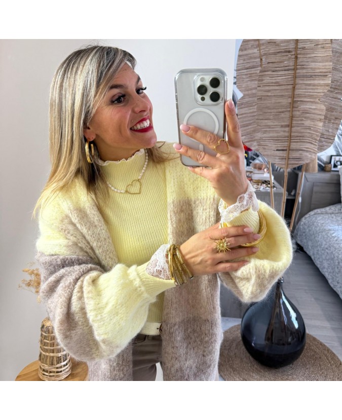 GILET VANNESSA - JAUNE