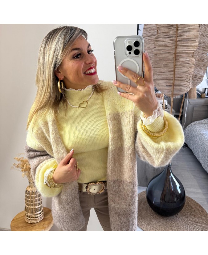 GILET VANNESSA - JAUNE