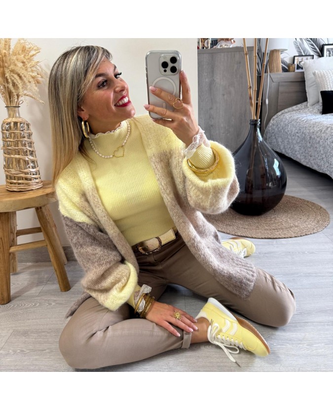 GILET VANNESSA - JAUNE