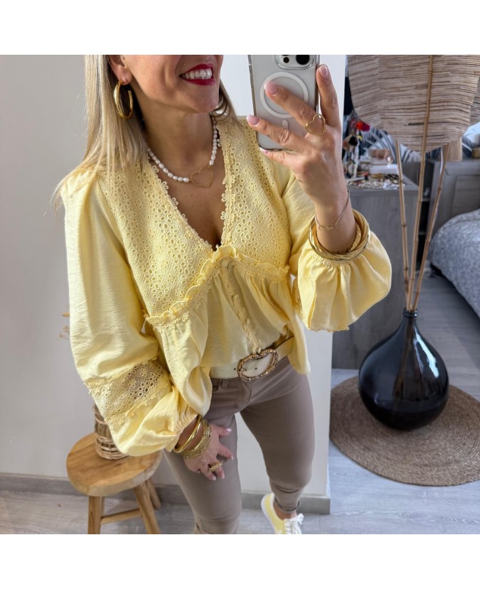 BLOUSE JASMIN - JAUNE