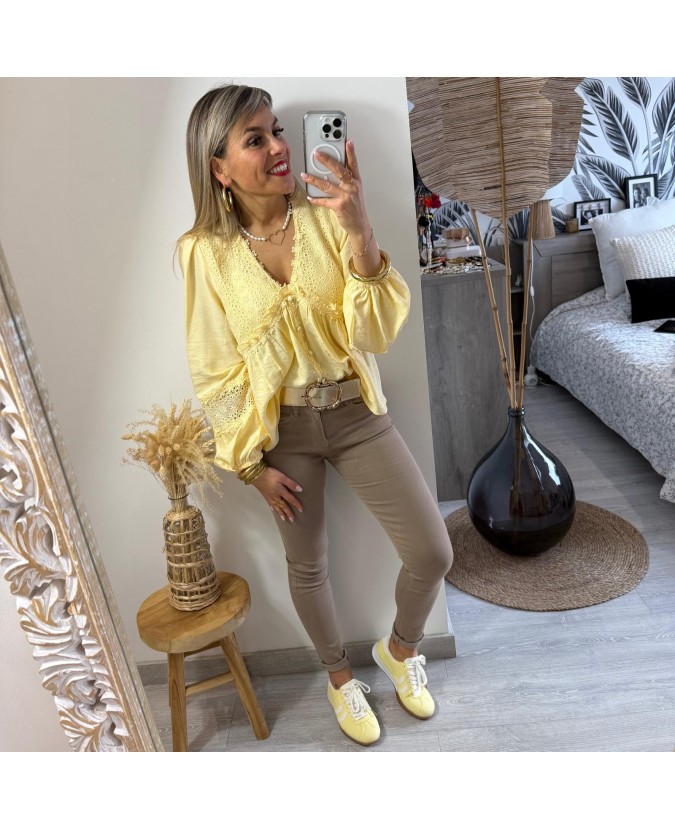 BLOUSE JASMIN - JAUNE