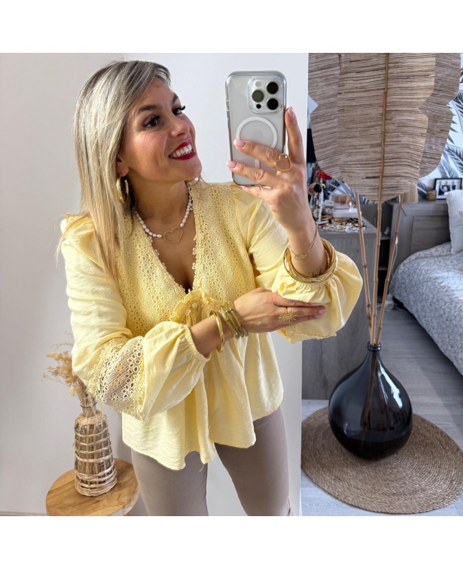 BLOUSE JASMIN - JAUNE