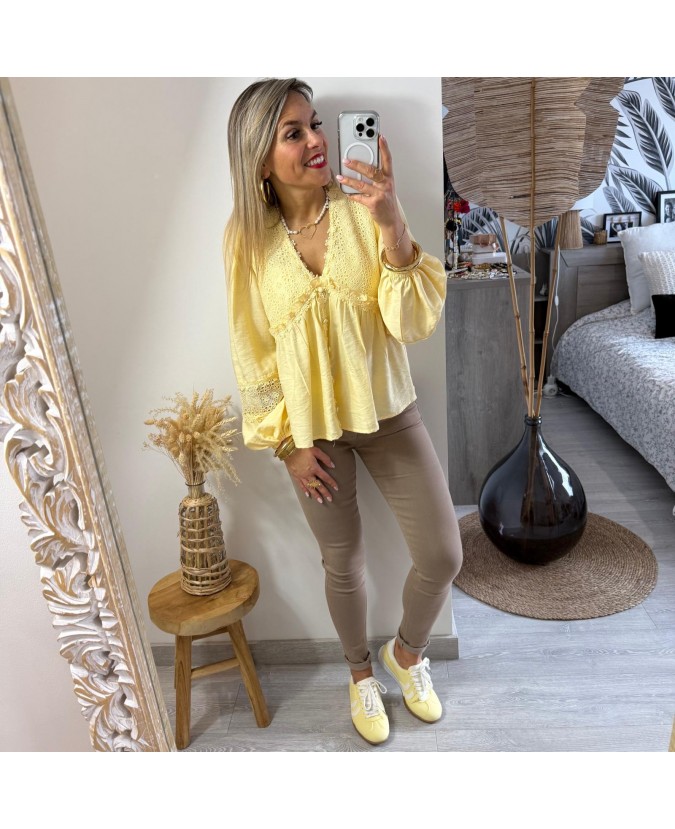 BLOUSE JASMIN - JAUNE