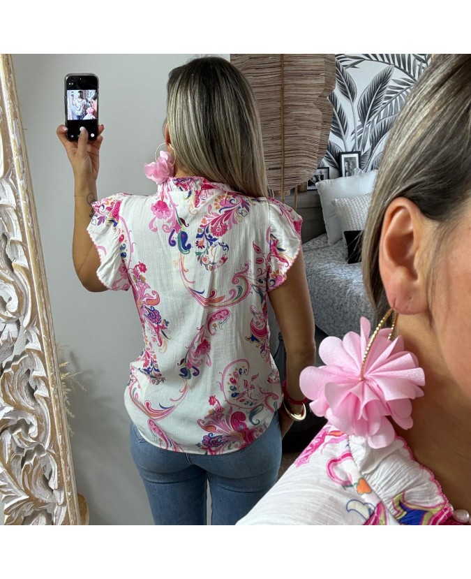 BLOUSE OPHIRA - FUSHIA