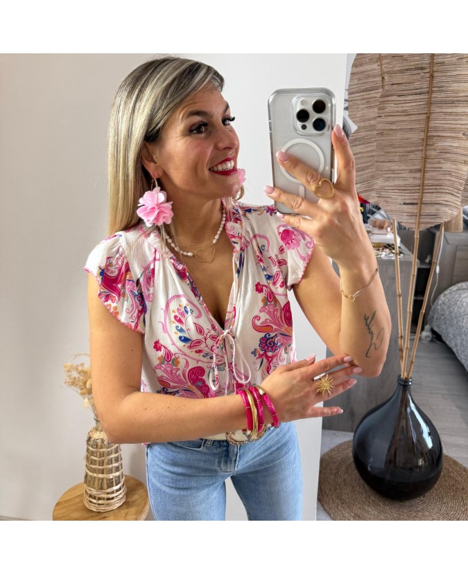 BLOUSE OPHIRA - FUSHIA