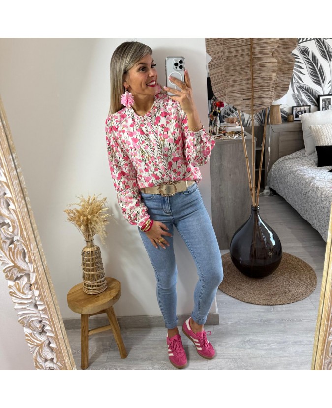 CHEMISE DOMINGO - ROSE