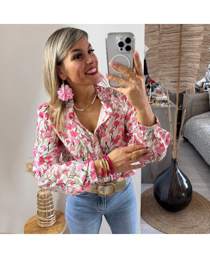 CHEMISE DOMINGO - ROSE