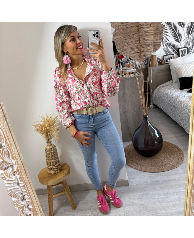 CHEMISE DOMINGO - ROSE