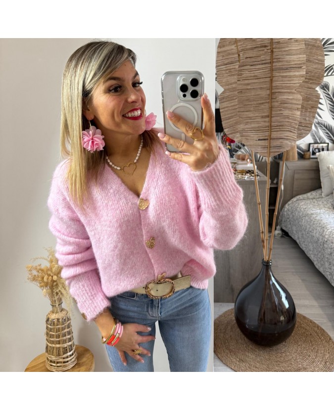 GILET JUANITO - ROSE PALE