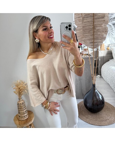 PULL CHRISTIAN - BEIGE