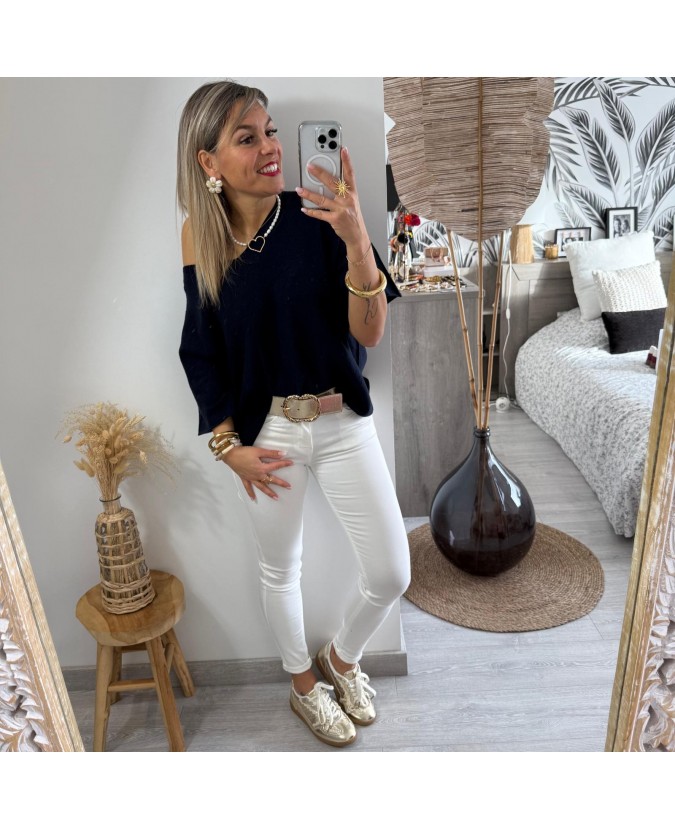 PULL CHRISTIAN - BLEU MARINE