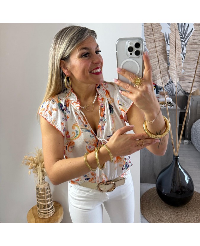 BLOUSE OPHIRA - ORANGE