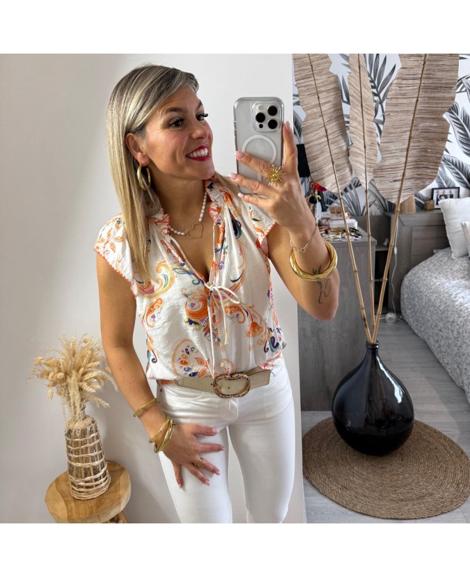 BLOUSE OPHIRA - ORANGE