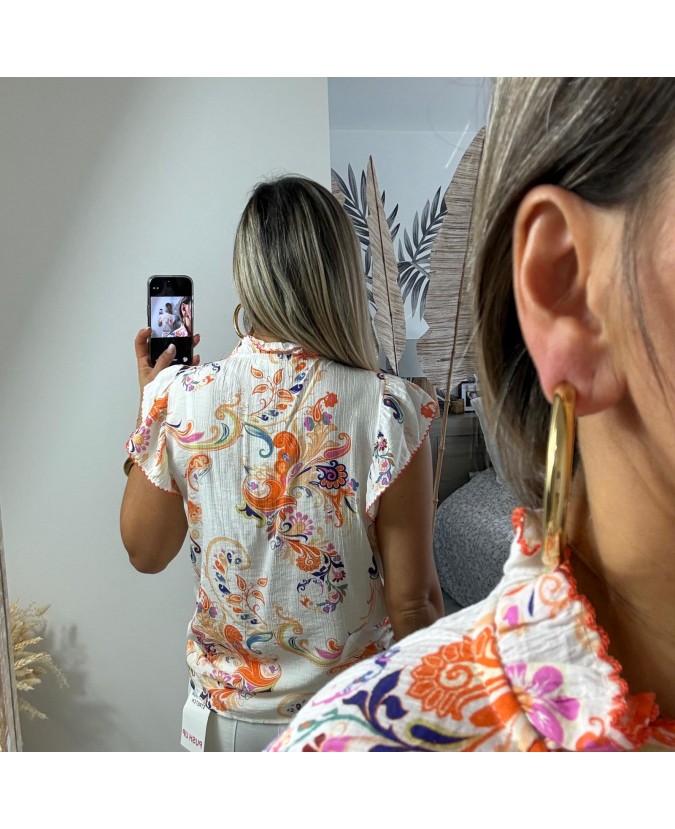 BLOUSE OPHIRA - ORANGE