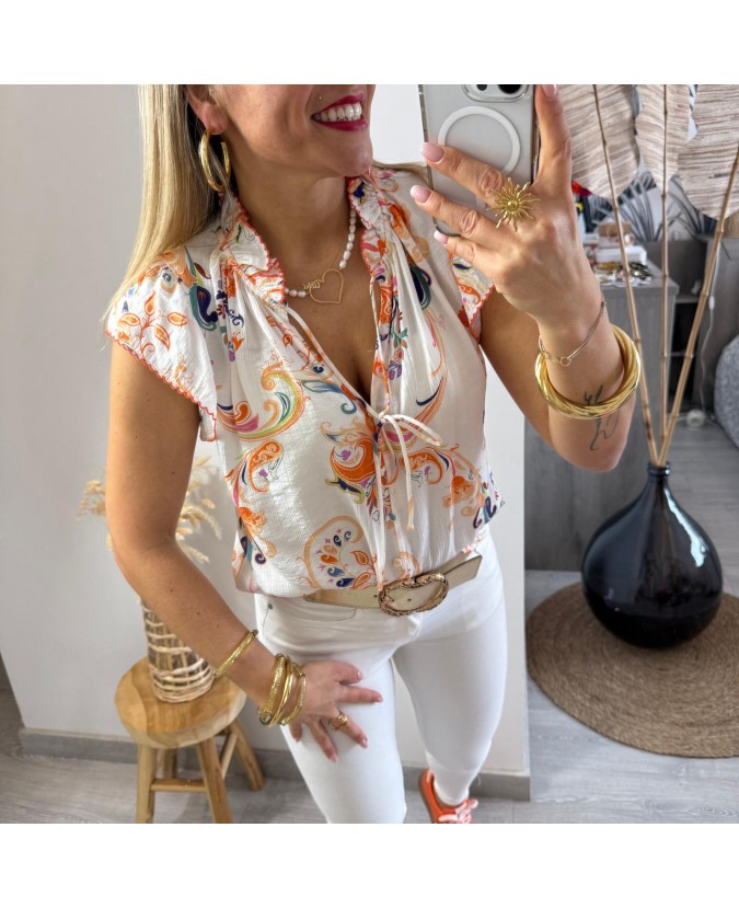 BLOUSE OPHIRA - ORANGE
