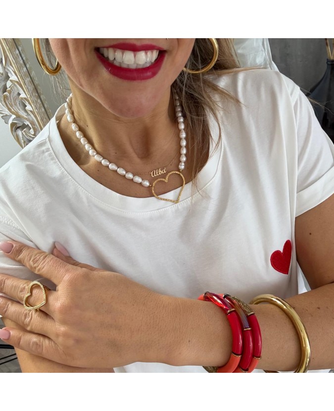 TEE-SHIRT LISE - ROUGE