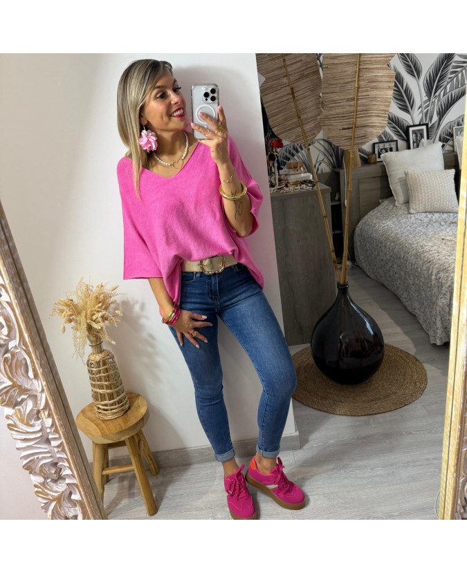 PULL CHRISTIAN - FUSHIA