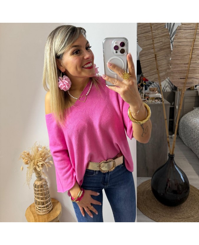 PULL CHRISTIAN - FUSHIA