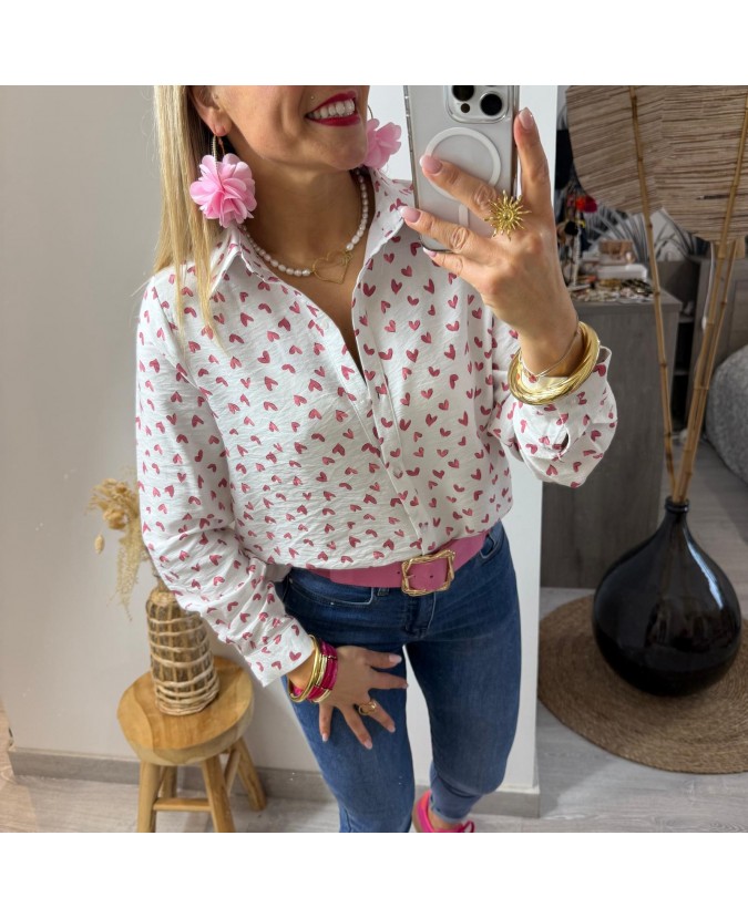 CHEMISE LOUNÈS - ROSE