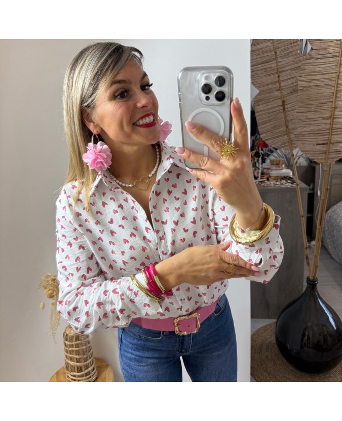 CHEMISE LOUNÈS - ROSE