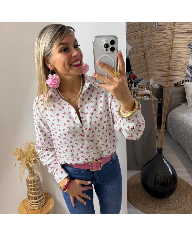 CHEMISE LOUNÈS - ROSE