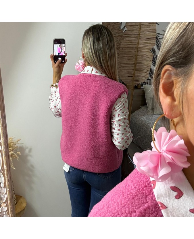 GILET VENUS - ROSE