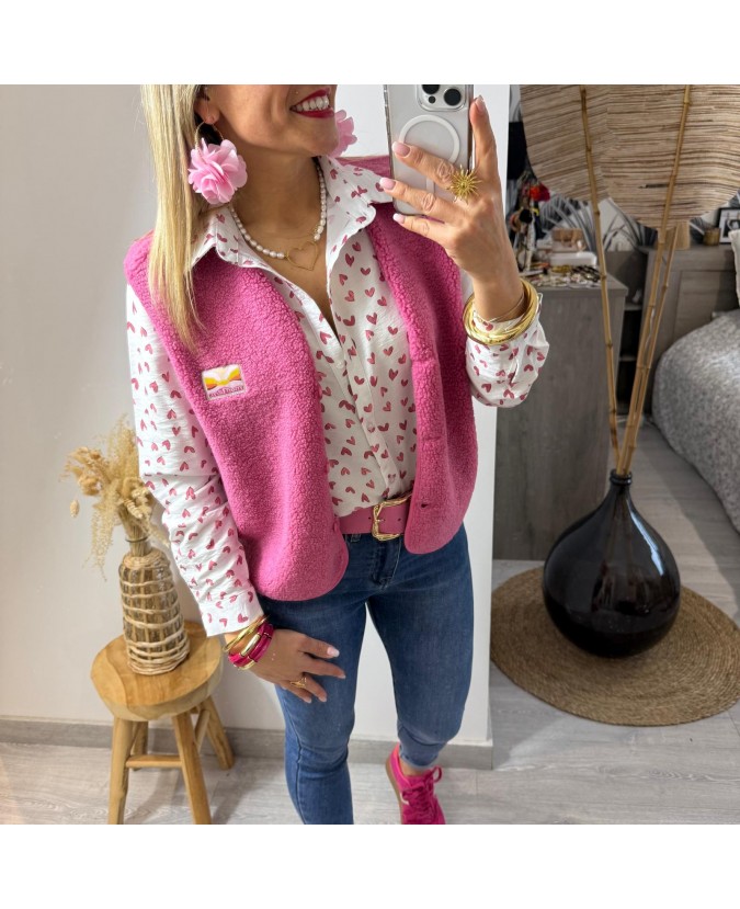 GILET VENUS - ROSE