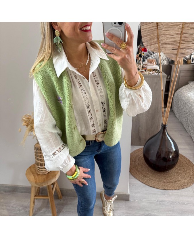 GILET VENUS - VERT POMME