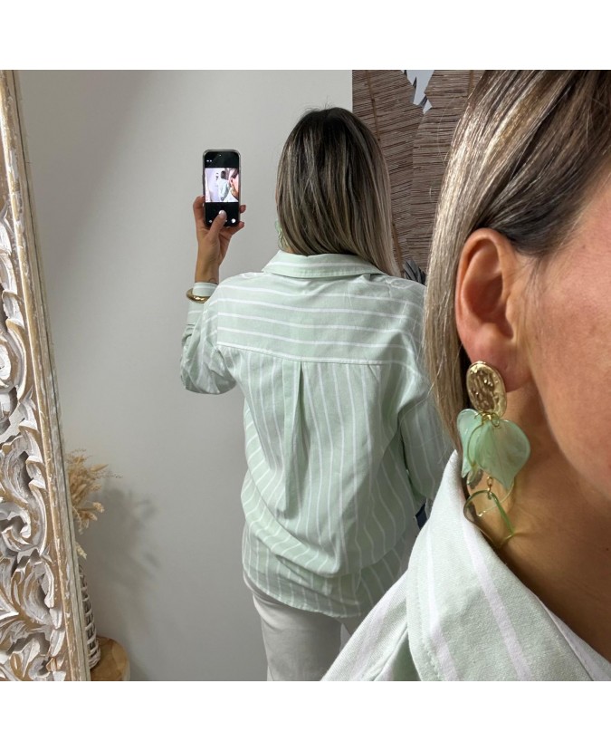 CHEMISE CHAI - VERT D'EAU