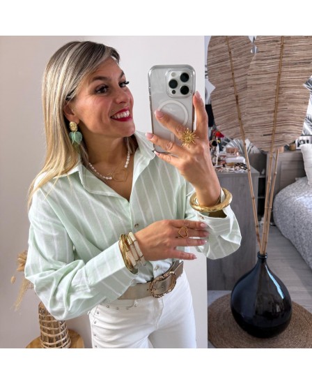 CHEMISE CHAI - VERT D'EAU