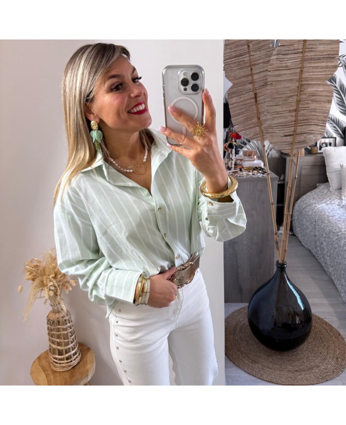 CHEMISE CHAI - VERT D'EAU