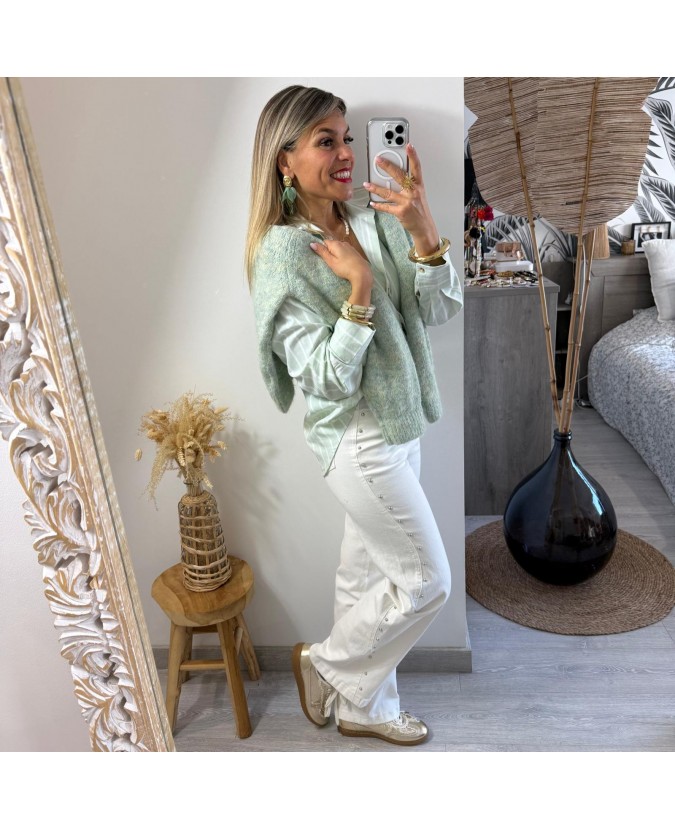 CHEMISE CHAI - VERT D'EAU