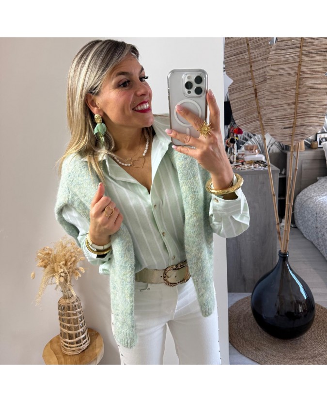 CHEMISE CHAI - VERT D'EAU