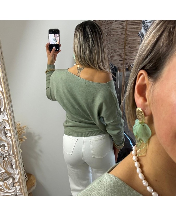 PULL ADRIANO - VERT SAUGE