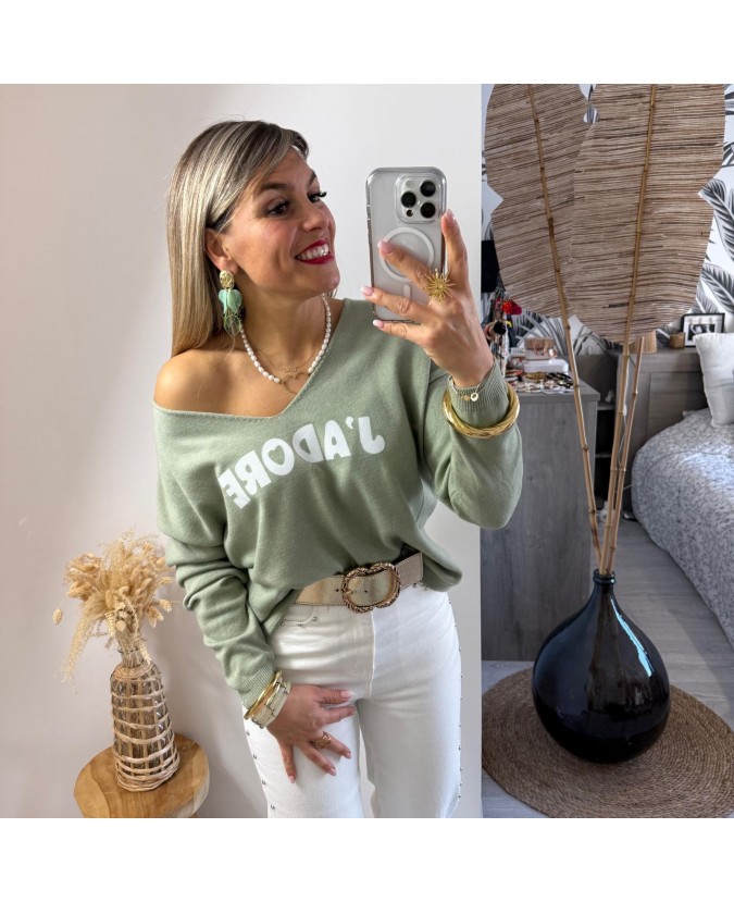 PULL ADRIANO - VERT SAUGE