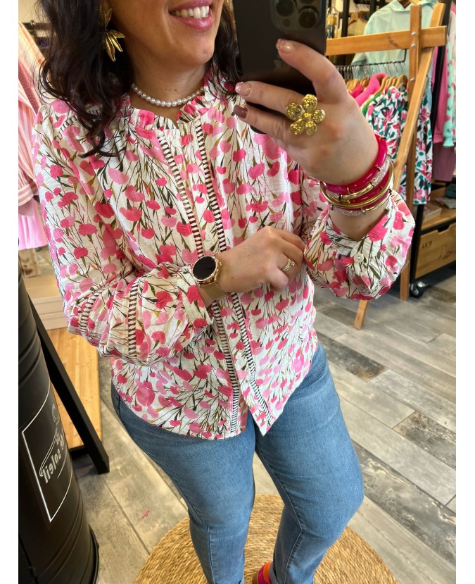 CHEMISE DOMINGO PULPEUSE - ROSE