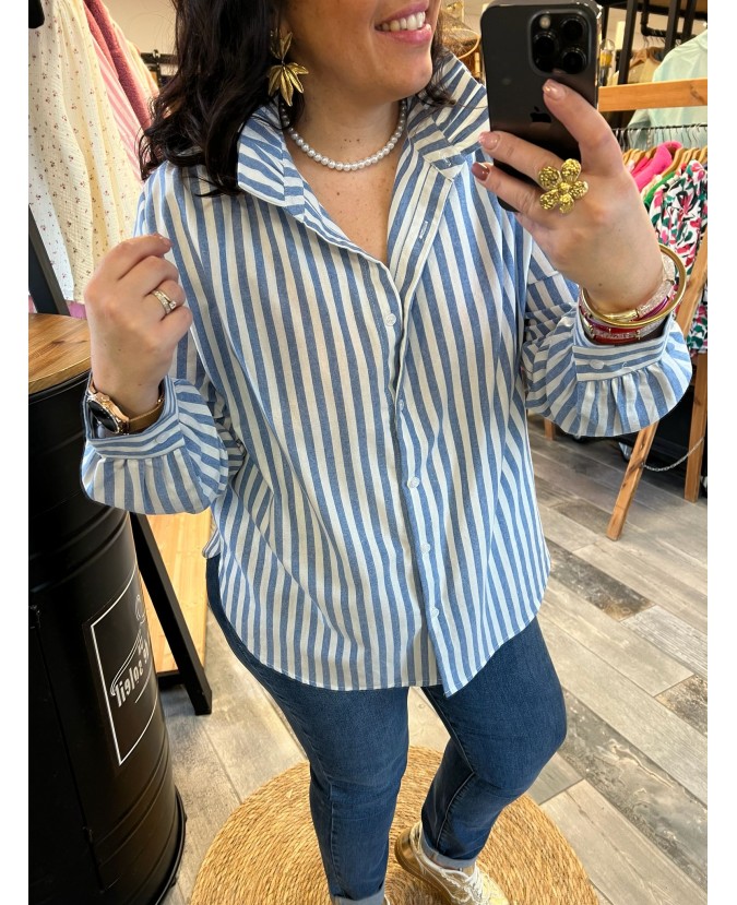 CHEMISE AIRELLE PULPEUSE - BLEU