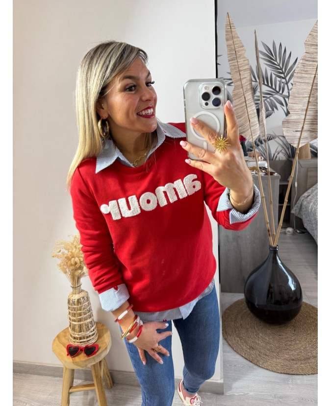 SWEAT EVODIE - ROUGE