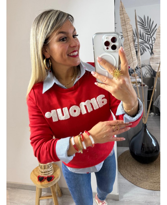 SWEAT EVODIE - ROUGE