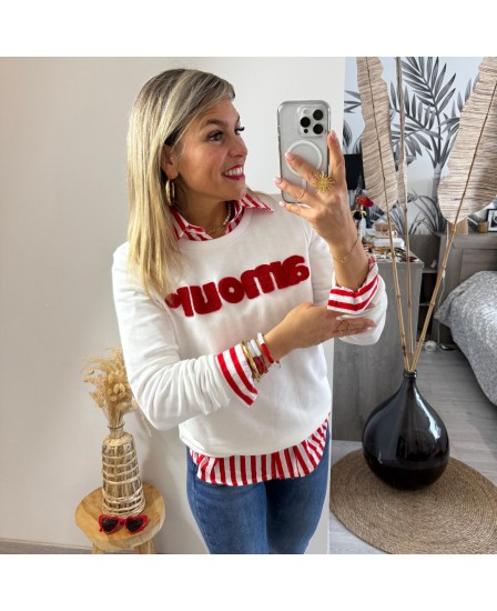 SWEAT EVODIE - BLANC