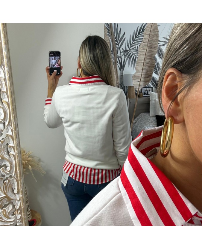 SWEAT EVODIE - BLANC