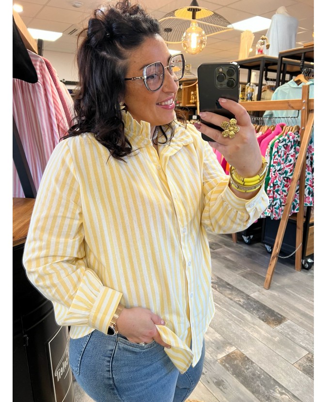 CHEMISE AIRELLE PULPEUSE - JAUNE
