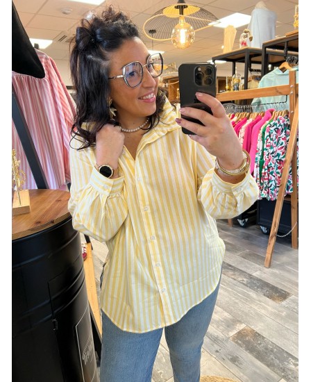CHEMISE AIRELLE PULPEUSE - JAUNE