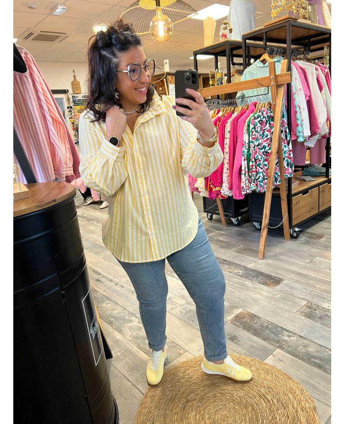 CHEMISE AIRELLE PULPEUSE - JAUNE